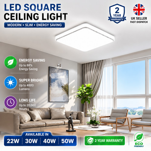 Led modern square ceiling - modern,