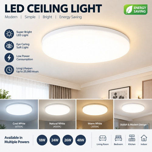 Led ceiling light - light, modern