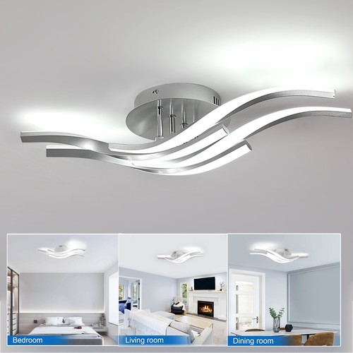 Metal wave modern led ceiling - modern,