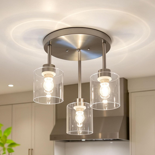 Light brushed nickel - 3, ceiling