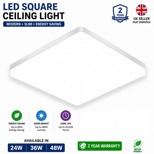 Square led ceiling - led,