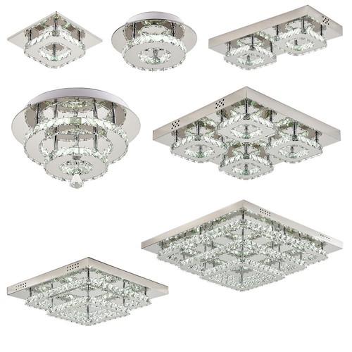 Coolwhite led crystal flush - coolwhite,