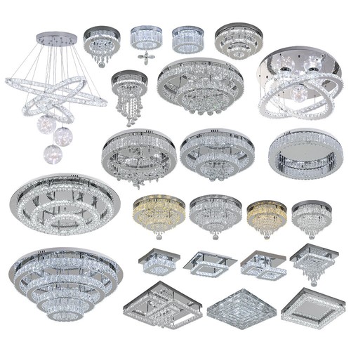 Led ceiling crystal lights - ceiling,