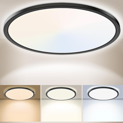 24w led ceiling light black - light,